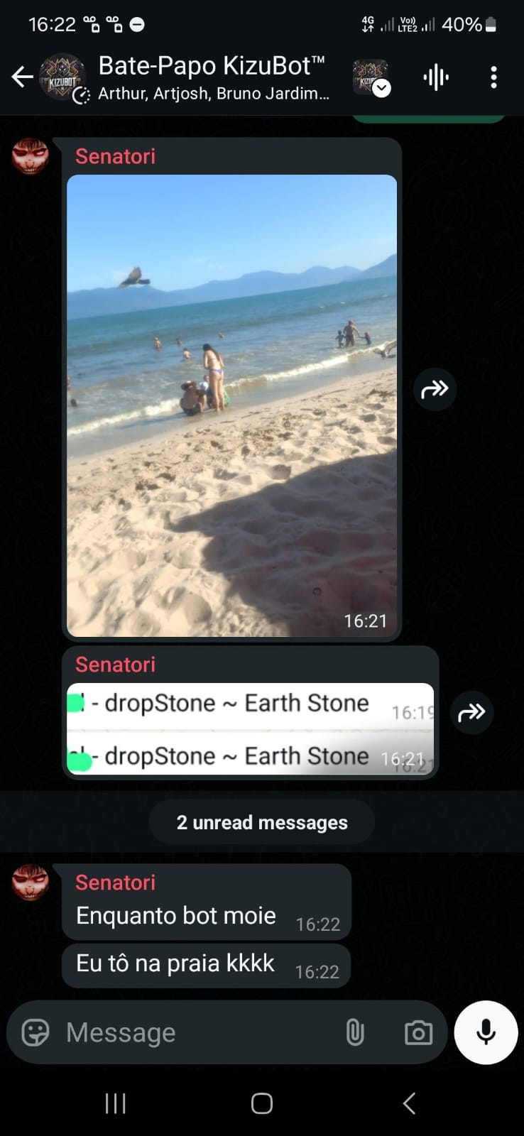 Resultado do KizuBot - Jogue Enquanto Descansa