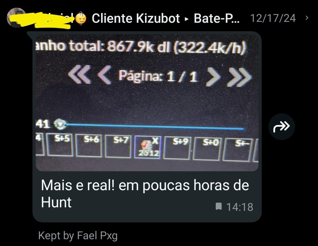 Resultado do KizuBot - Ganhos Impressionantes